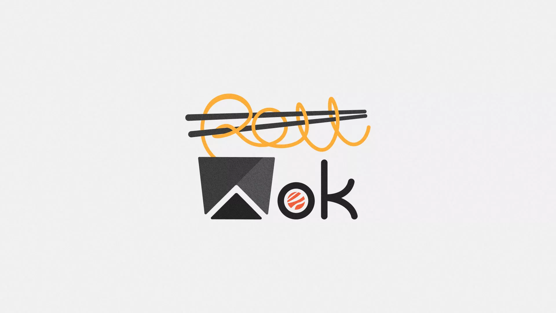 Разработка логотипа в Катав-Ивановске для суши-бара «Roll Wok Club»